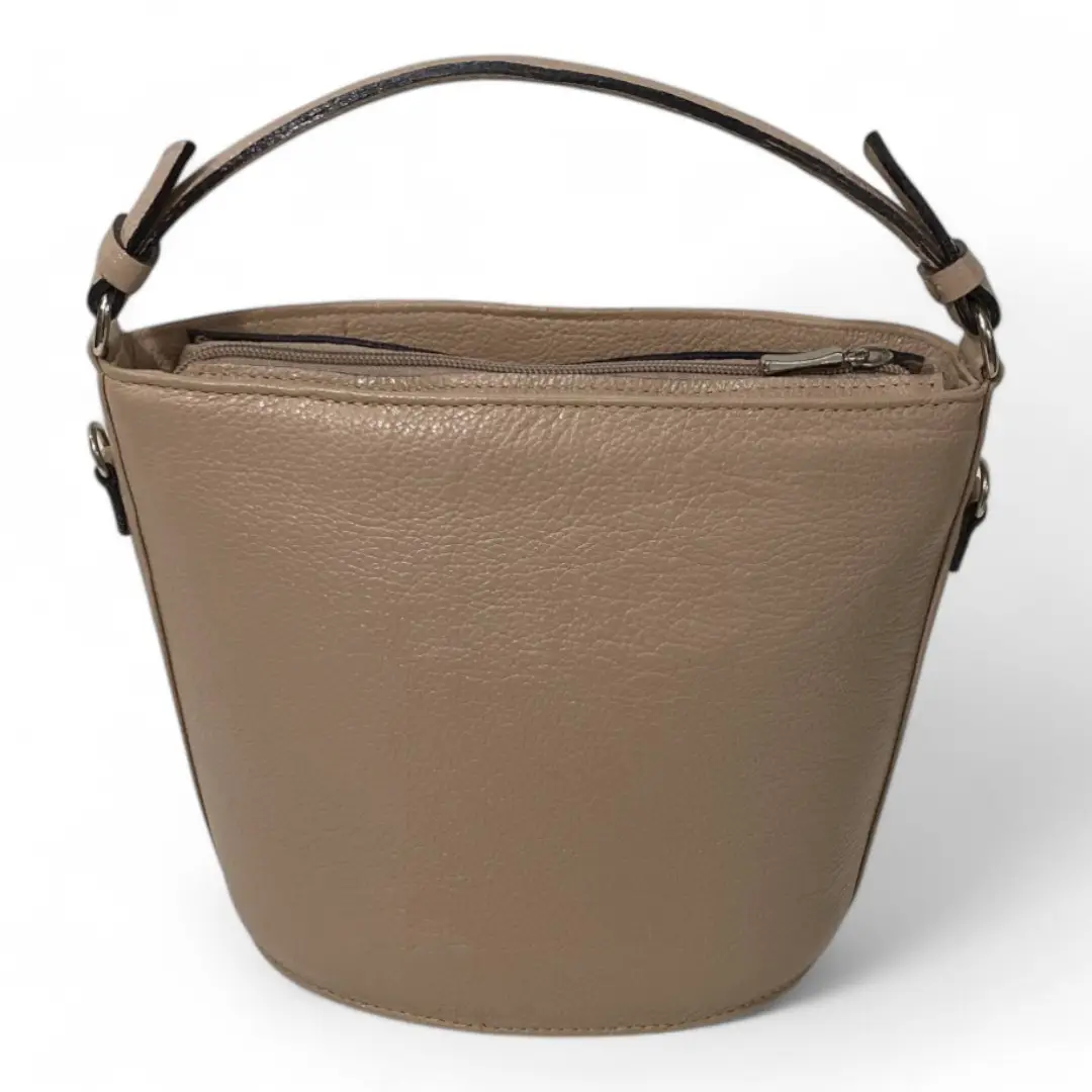 Bolsa Couro Legitimo Feminina Transversal Ombro Duas Alças - Imagem 12