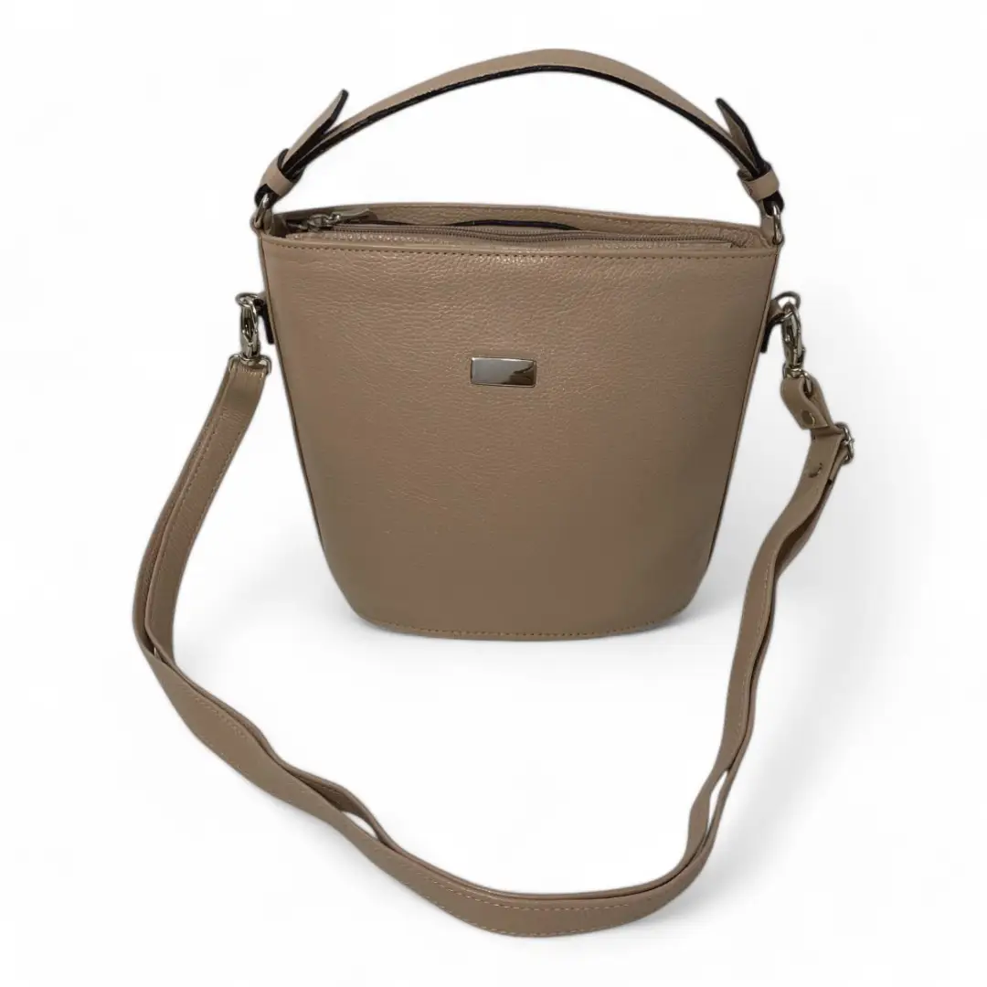 Bolsa Couro Legitimo Feminina Transversal Ombro Duas Alças - Imagem 4