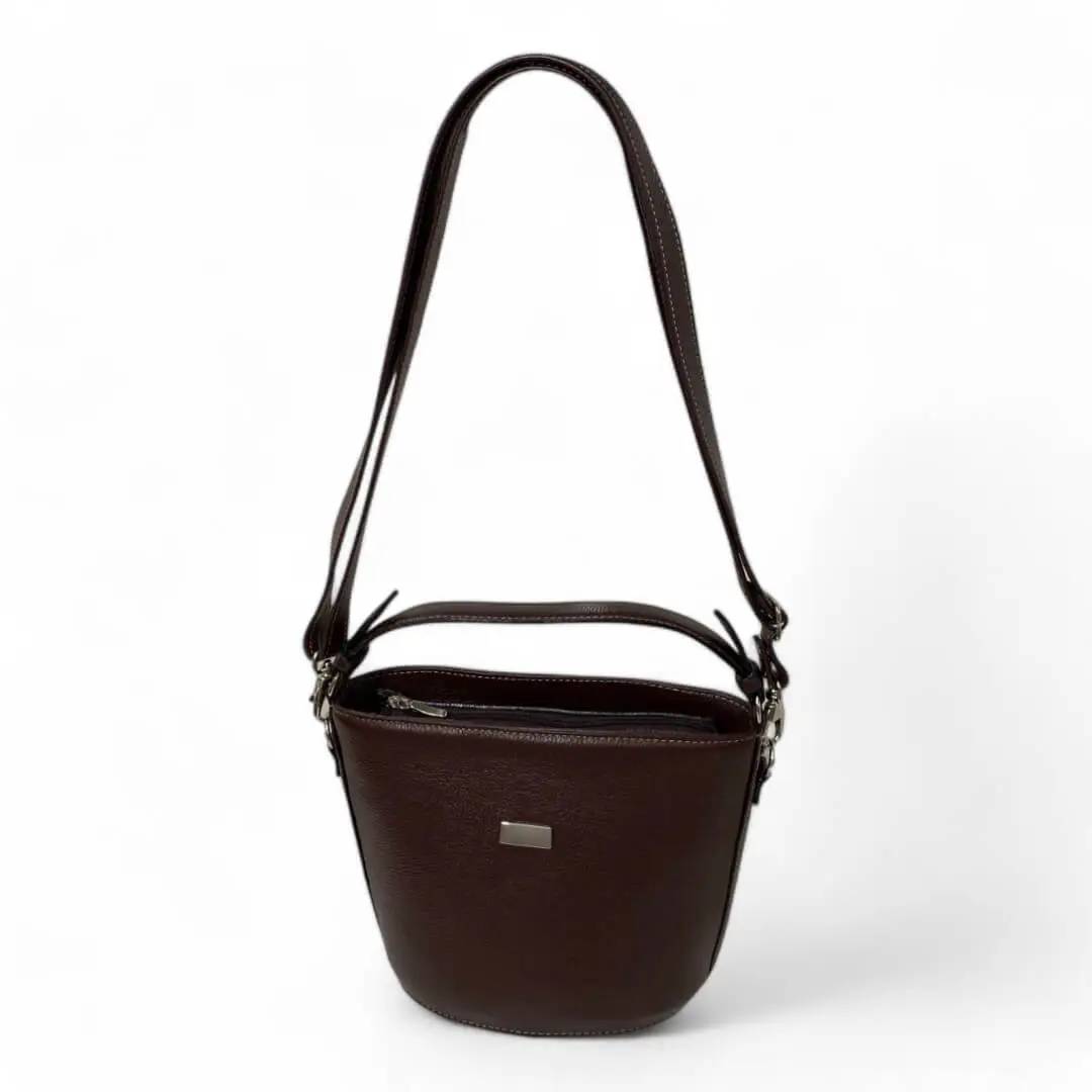 Bolsa Couro Legitimo Feminina Transversal Ombro Duas Alças - Imagem 24