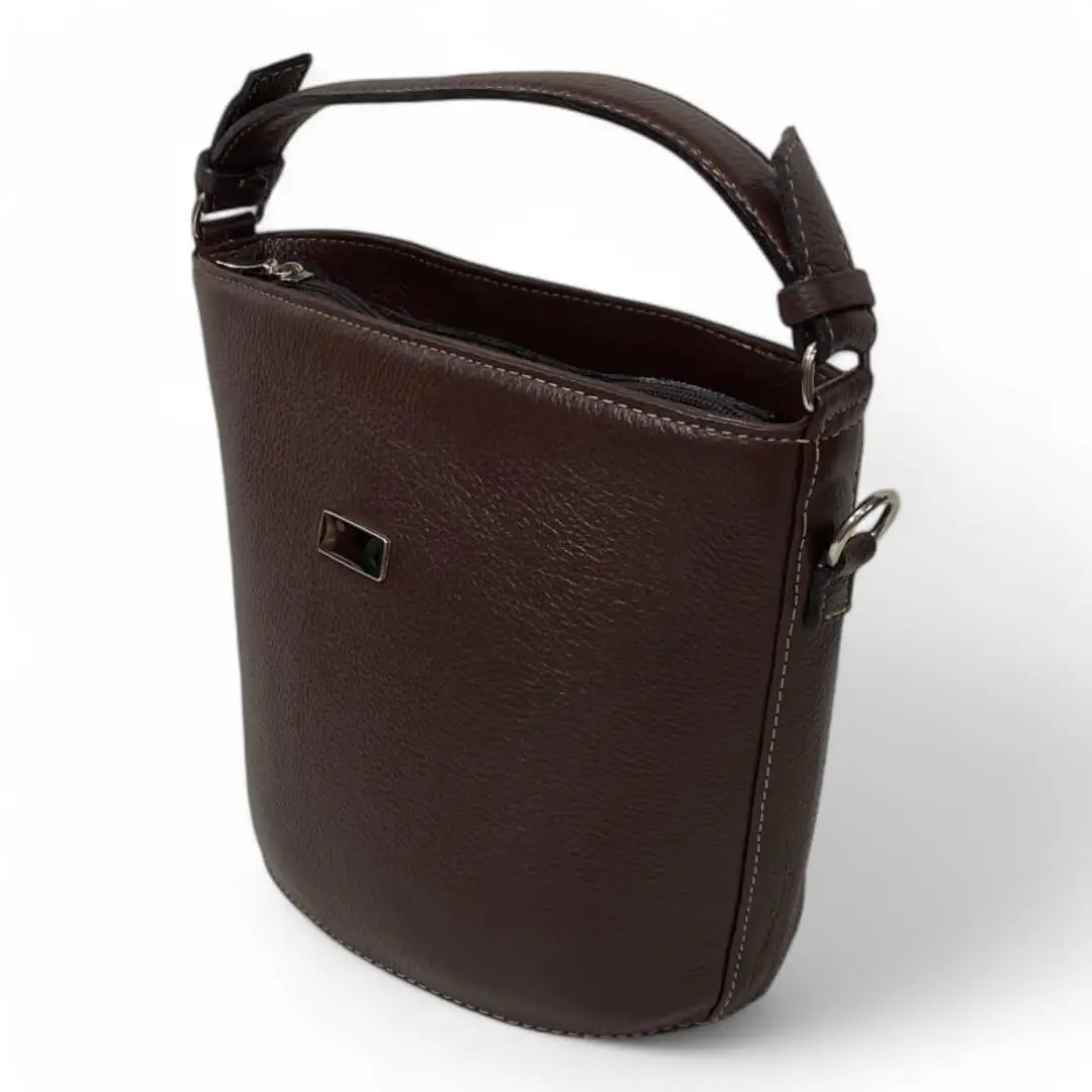 Bolsa Couro Legitimo Feminina Transversal Ombro Duas Alças - Imagem 27