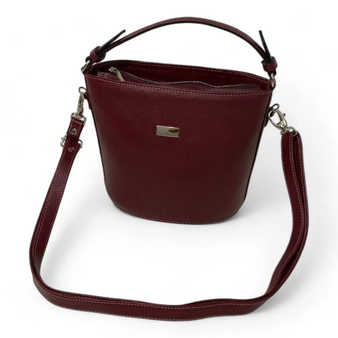 Bolsa Couro Legitimo Feminina Transversal Ombro Duas Alças - Imagem 38