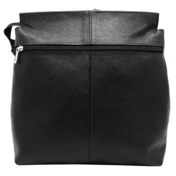 Mochila Em Couro Feminina Grande Bolsos Social Casual - Image 6