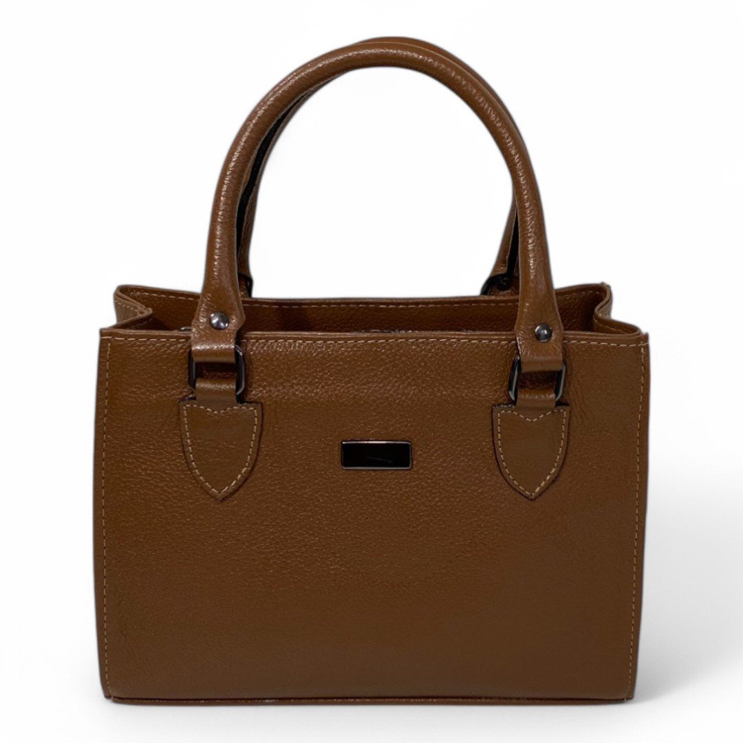 Bolsa Couro Legitimo Feminina Transversal Ombro Duas Alças Bau - Imagem 56