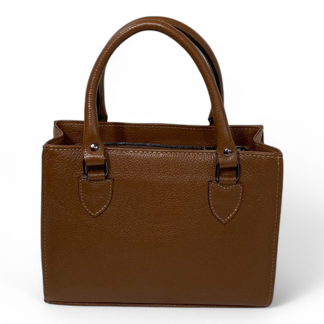 Bolsa Couro Legitimo Feminina Transversal Ombro Duas Alças Bau - Imagem 55