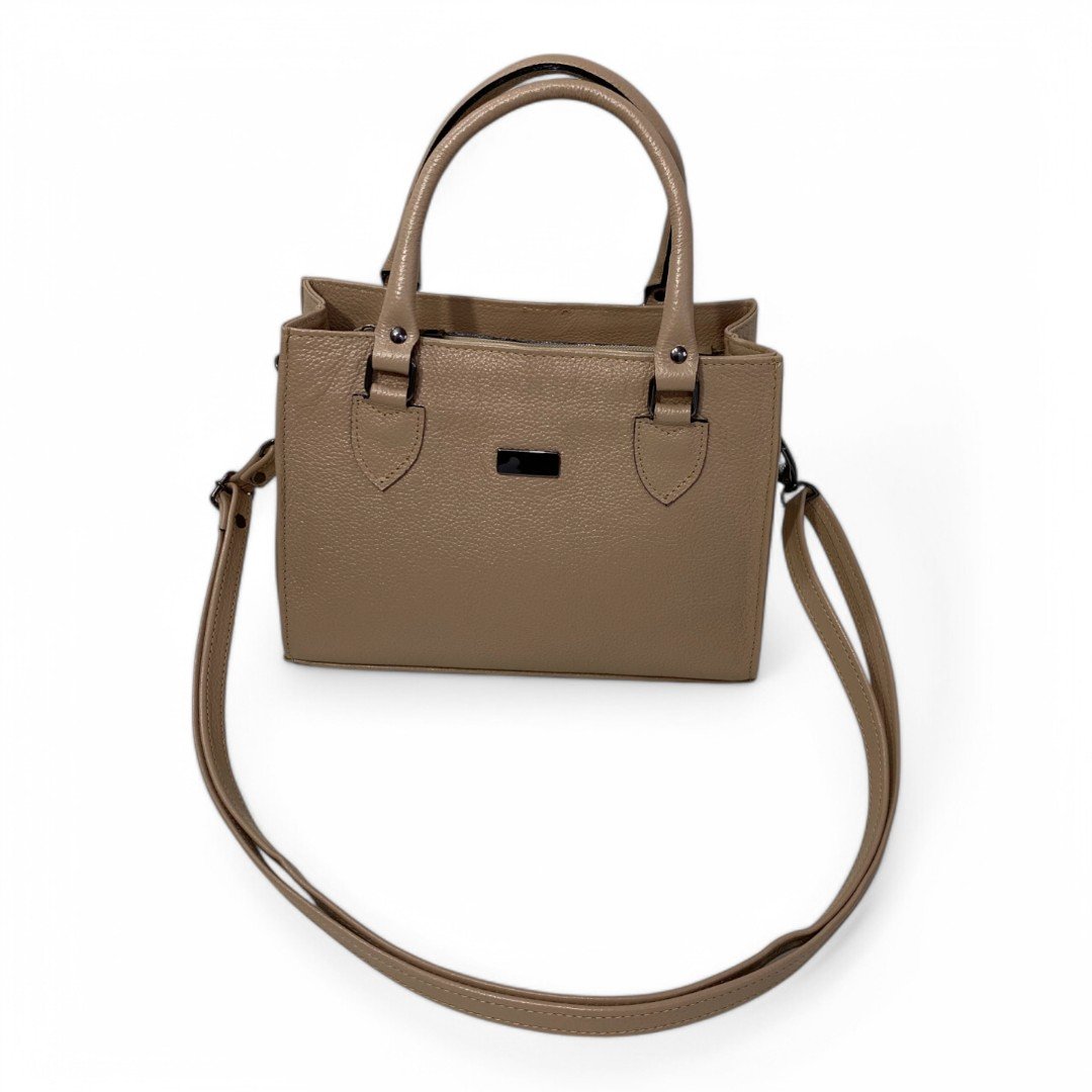 Bolsa Couro Legitimo Feminina Transversal Ombro Duas Alças Bau - Imagem 54