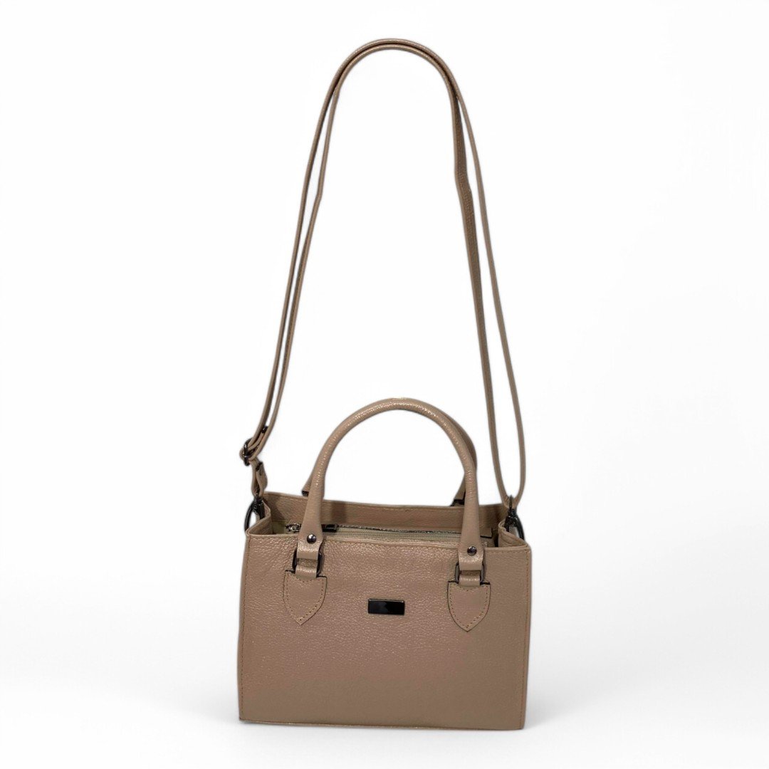 Bolsa Couro Legitimo Feminina Transversal Ombro Duas Alças Bau - Imagem 53