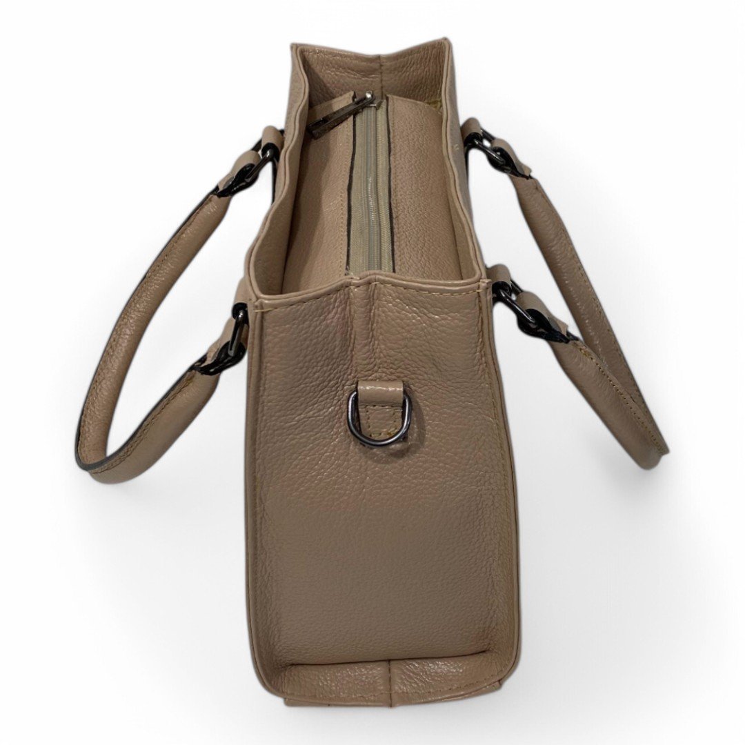 Bolsa Couro Legitimo Feminina Transversal Ombro Duas Alças Bau - Imagem 49