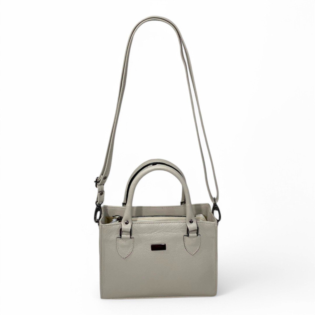 Bolsa Couro Legitimo Feminina Transversal Ombro Duas Alças Bau - Imagem 44