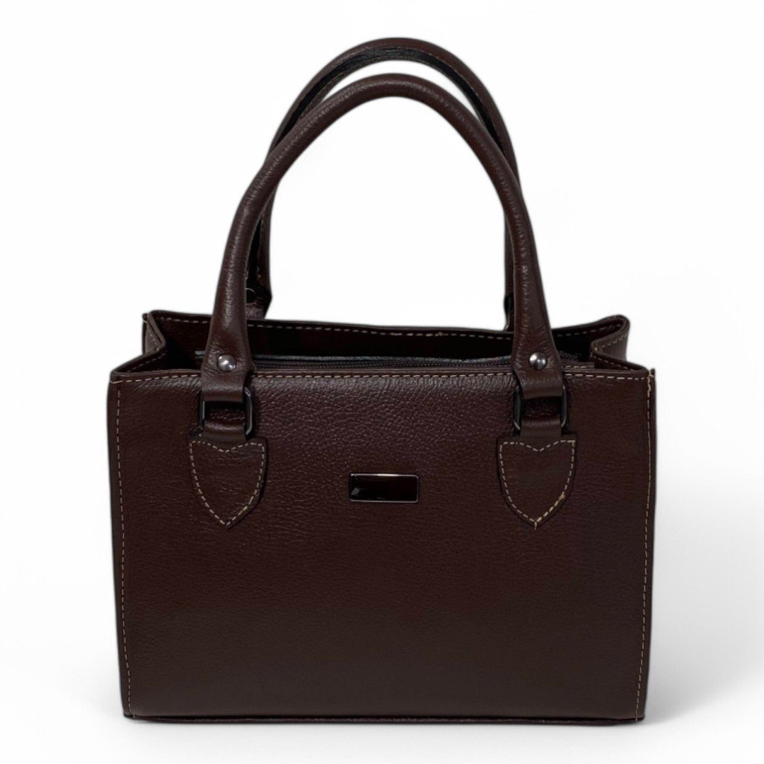 Bolsa Couro Legitimo Feminina Transversal Ombro Duas Alças Bau - Imagem 39