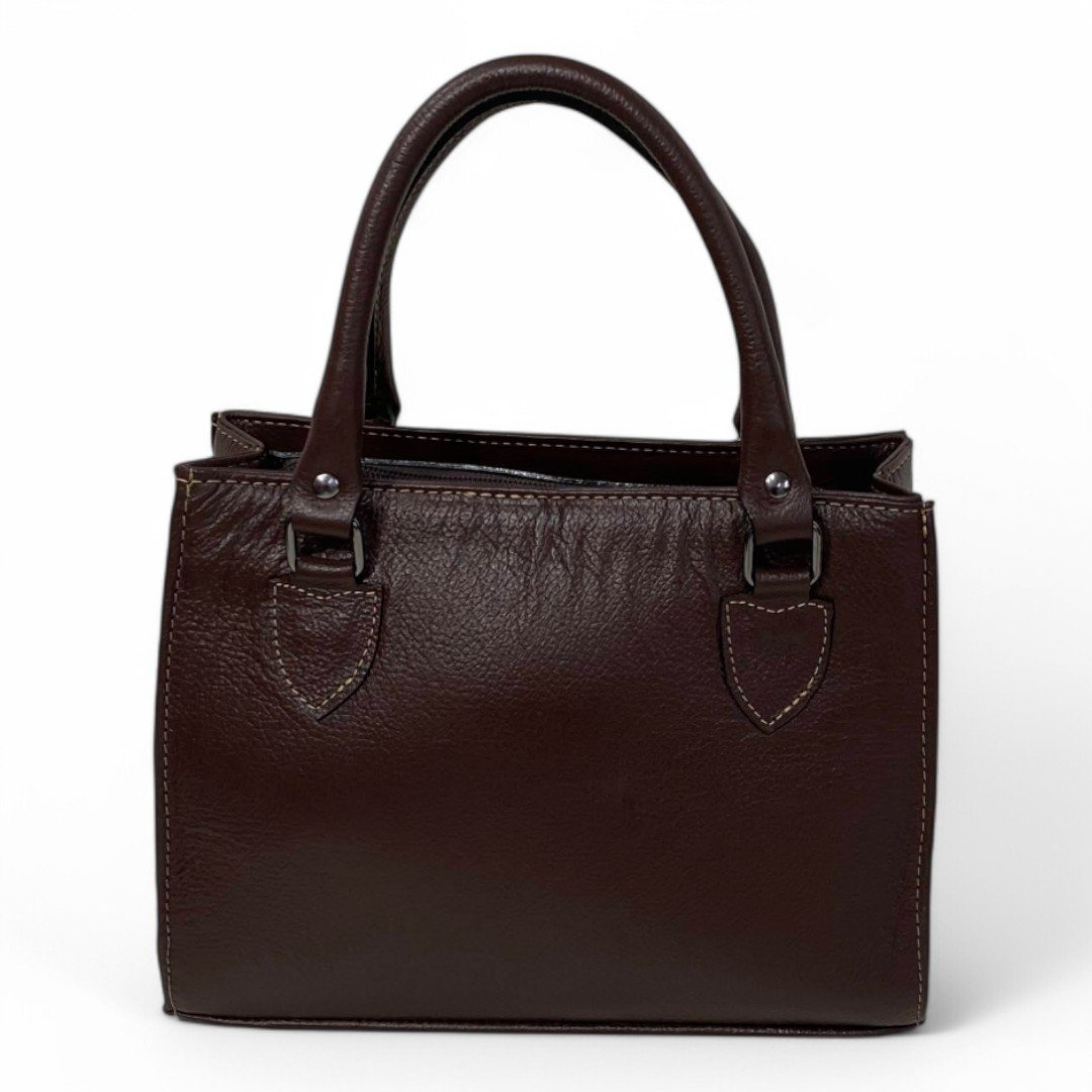 Bolsa Couro Legitimo Feminina Transversal Ombro Duas Alças Bau - Imagem 38