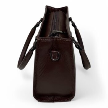 Bolsa Couro Legitimo Feminina Transversal Ombro Duas Alças Bau - Image 37