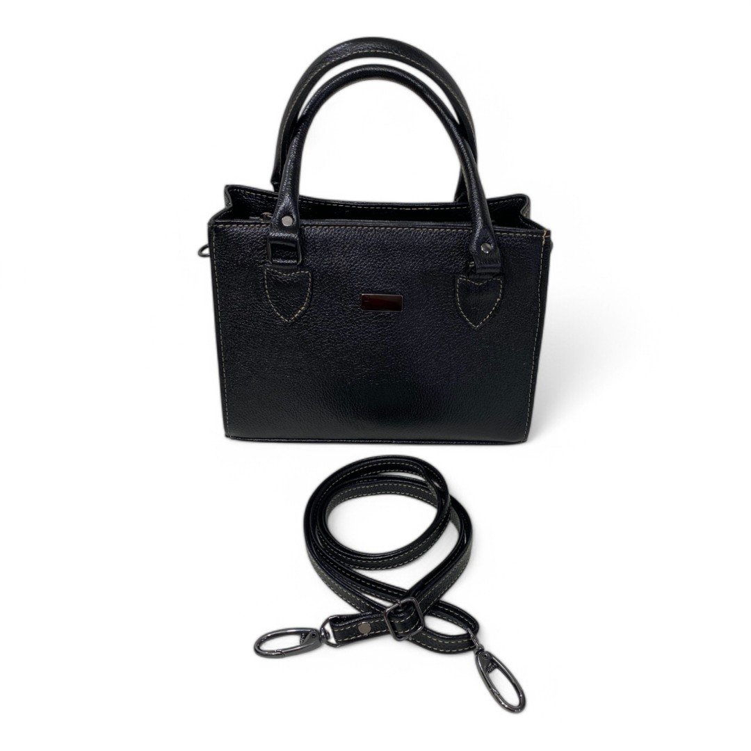 Bolsa Couro Legitimo Feminina Transversal Ombro Duas Alças Bau - Imagem 30