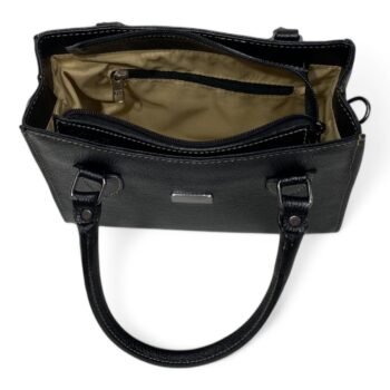 Bolsa Couro Legitimo Feminina Transversal Ombro Duas Alças Bau - Image 29