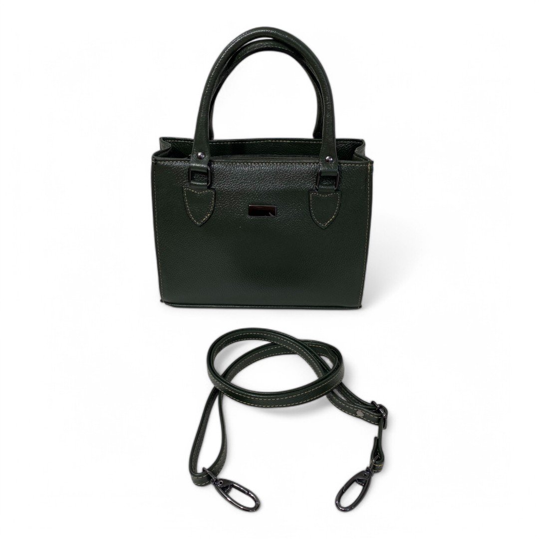 Bolsa Couro Legitimo Feminina Transversal Ombro Duas Alças Bau - Imagem 25