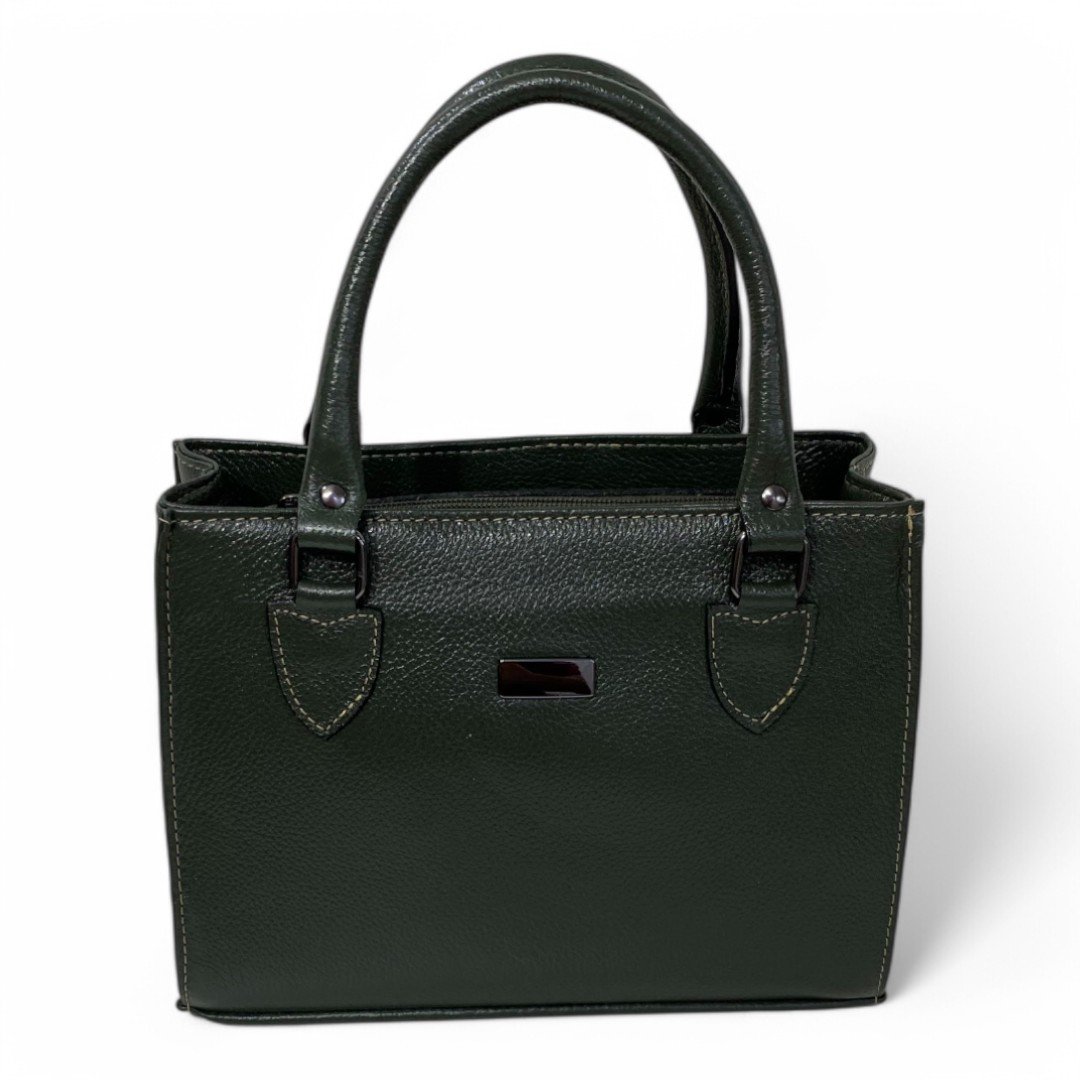 Bolsa Couro Legitimo Feminina Transversal Ombro Duas Alças Bau - Imagem 24