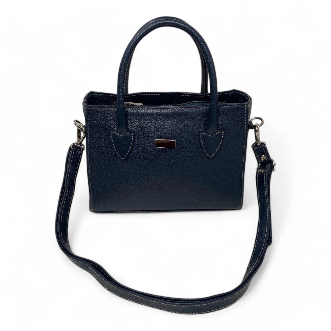 Bolsa Couro Legitimo Feminina Transversal Ombro Duas Alças Bau - Imagem 21