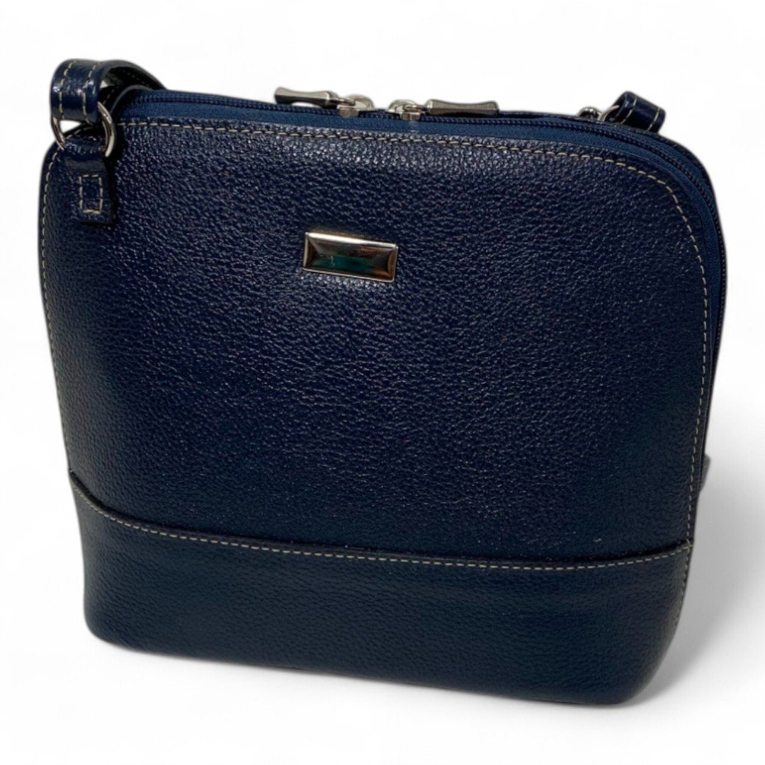 Bolsa Feminina Couro Legítimo Pequena Channel Redonda Ziper Inteiro Repartições internas - Imagem 46