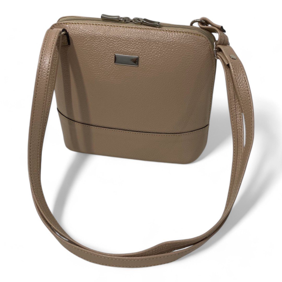 Bolsa Feminina Couro Legítimo Pequena Channel Redonda Ziper Inteiro Repartições internas - Imagem 38