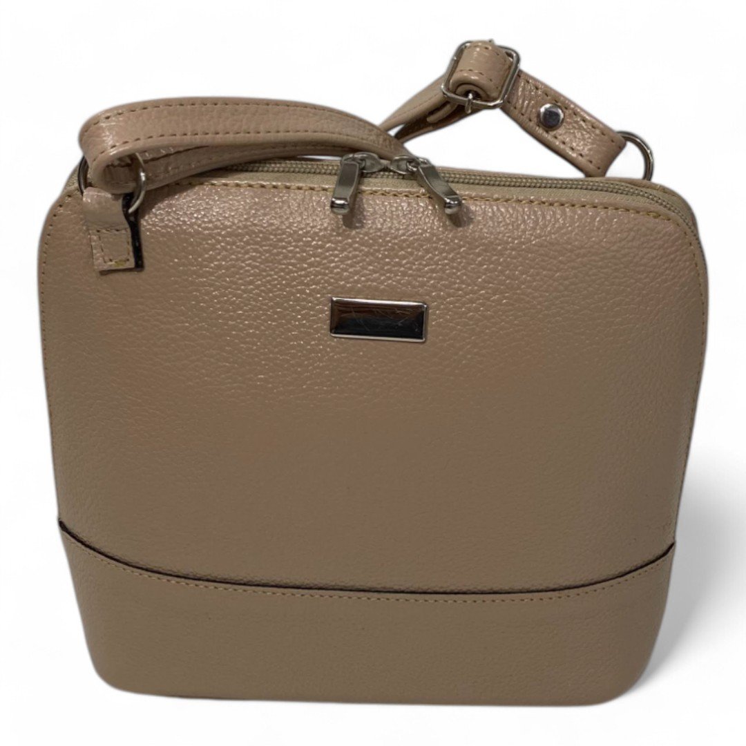 Bolsa Feminina Couro Legítimo Pequena Channel Redonda Ziper Inteiro Repartições internas - Imagem 37