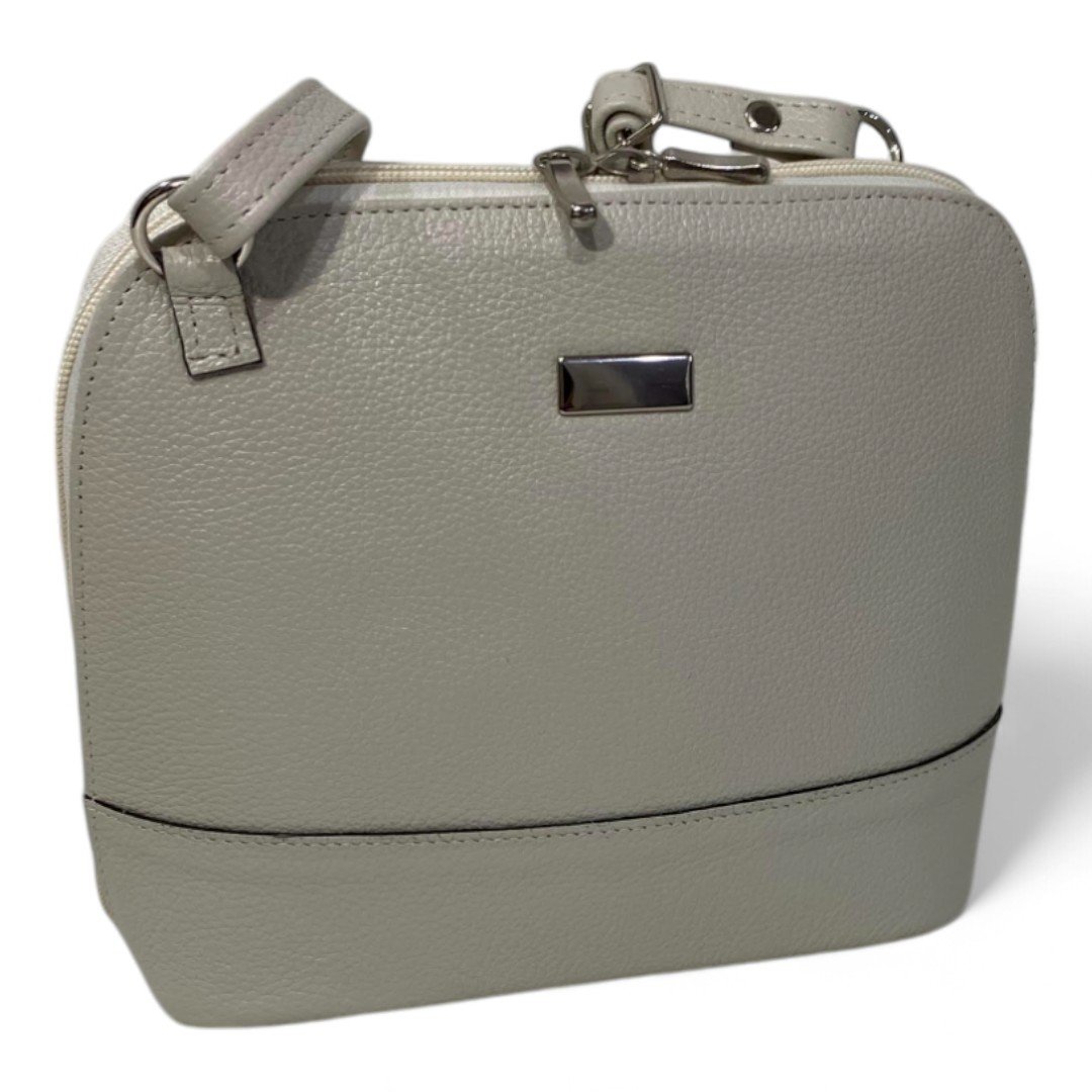 Bolsa Feminina Couro Legítimo Pequena Channel Redonda Ziper Inteiro Repartições internas - Imagem 32