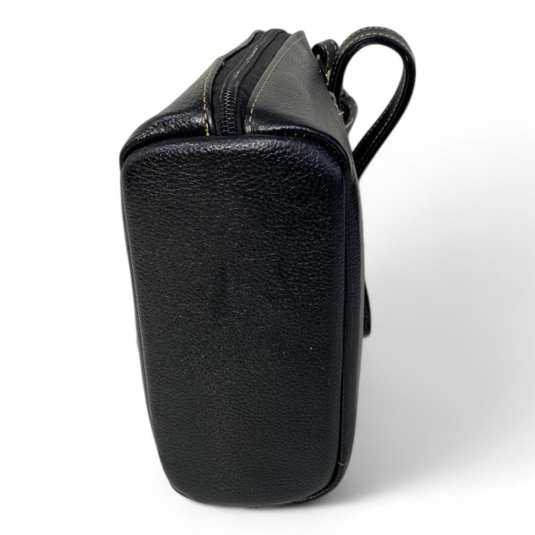 Bolsa Feminina Couro Legítimo Pequena Channel Redonda Ziper Inteiro Repartições internas - Imagem 13
