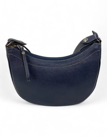 Bolsa Meia Lua Couro Bovino Média Ombro Social Festa - Imagem 46