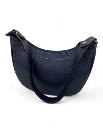 Bolsa Meia Lua Couro Bovino Média Ombro Social Festa - Imagem 45