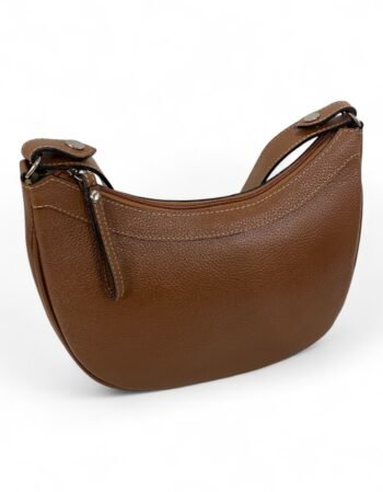 Bolsa Meia Lua Couro Bovino Média Ombro Social Festa - Imagem 36