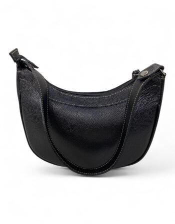 Bolsa Meia Lua Couro Bovino Média Ombro Social Festa - Imagem 19