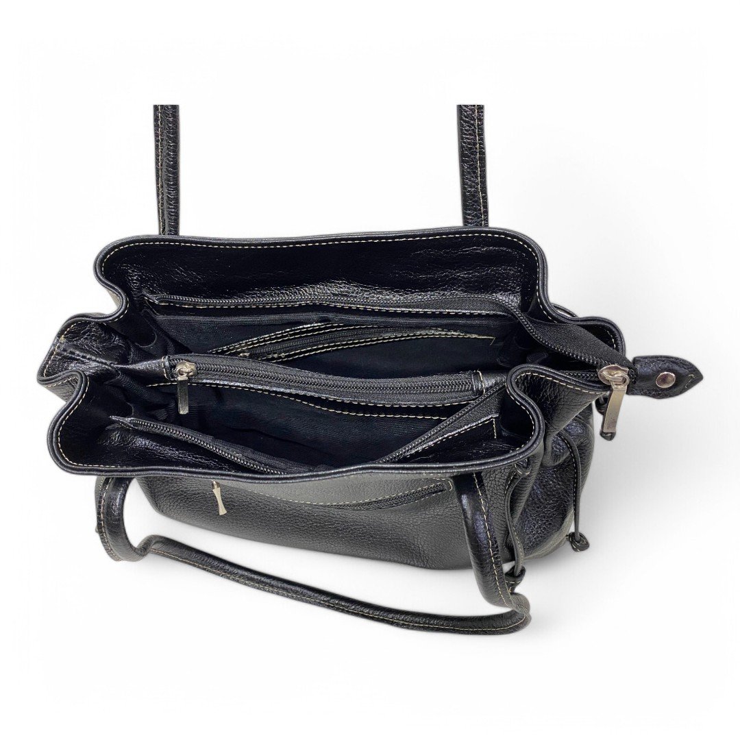 Bolsa Couro Legítimo Feminina Ombro Nozinho - Imagem 7