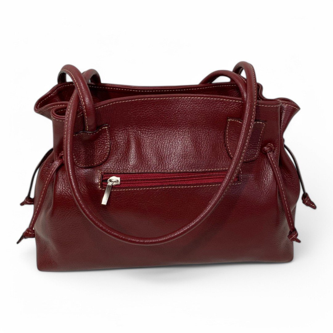 Bolsa Couro Legítimo Feminina Ombro Nozinho - Imagem 6