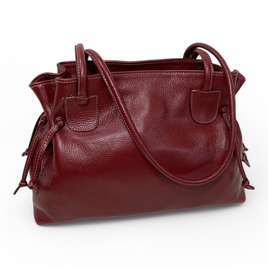 Bolsa Couro Legítimo Feminina Ombro Nozinho - Imagem 5