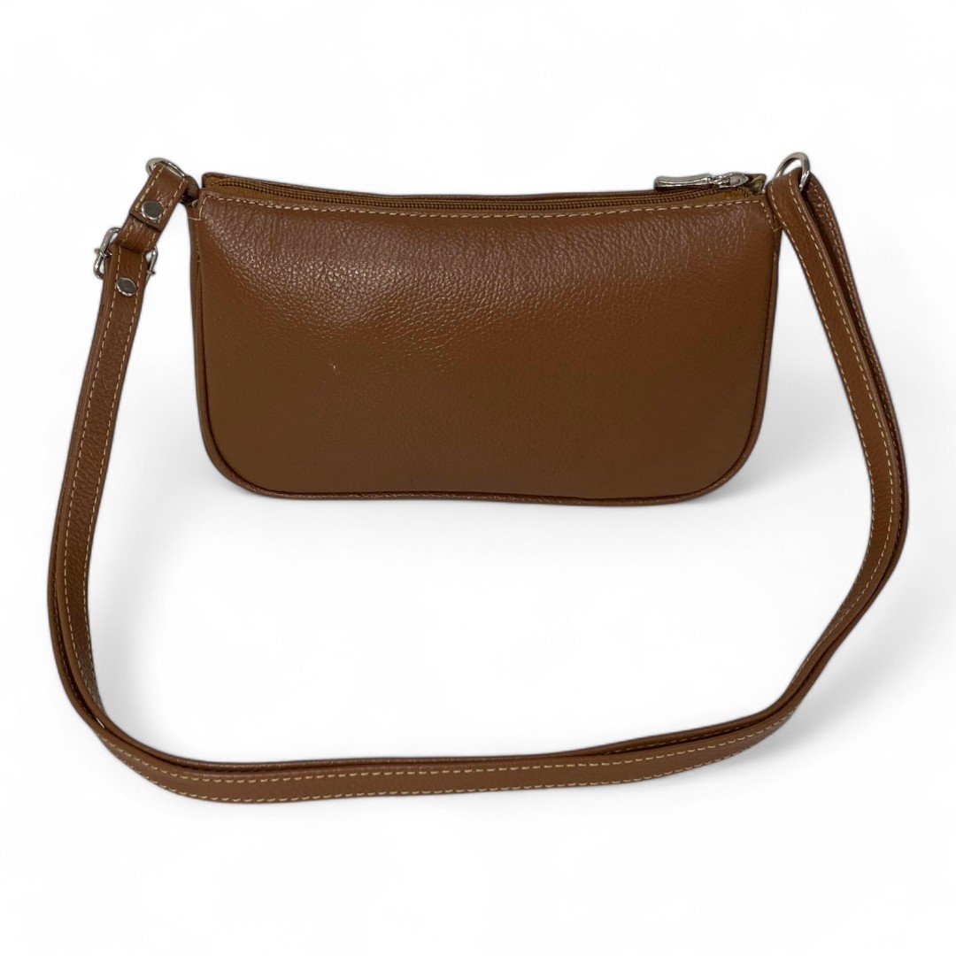 Bolsa Feminina Couro Legítimo Pequena Lisa Clutch Tiracolo - Imagem 41