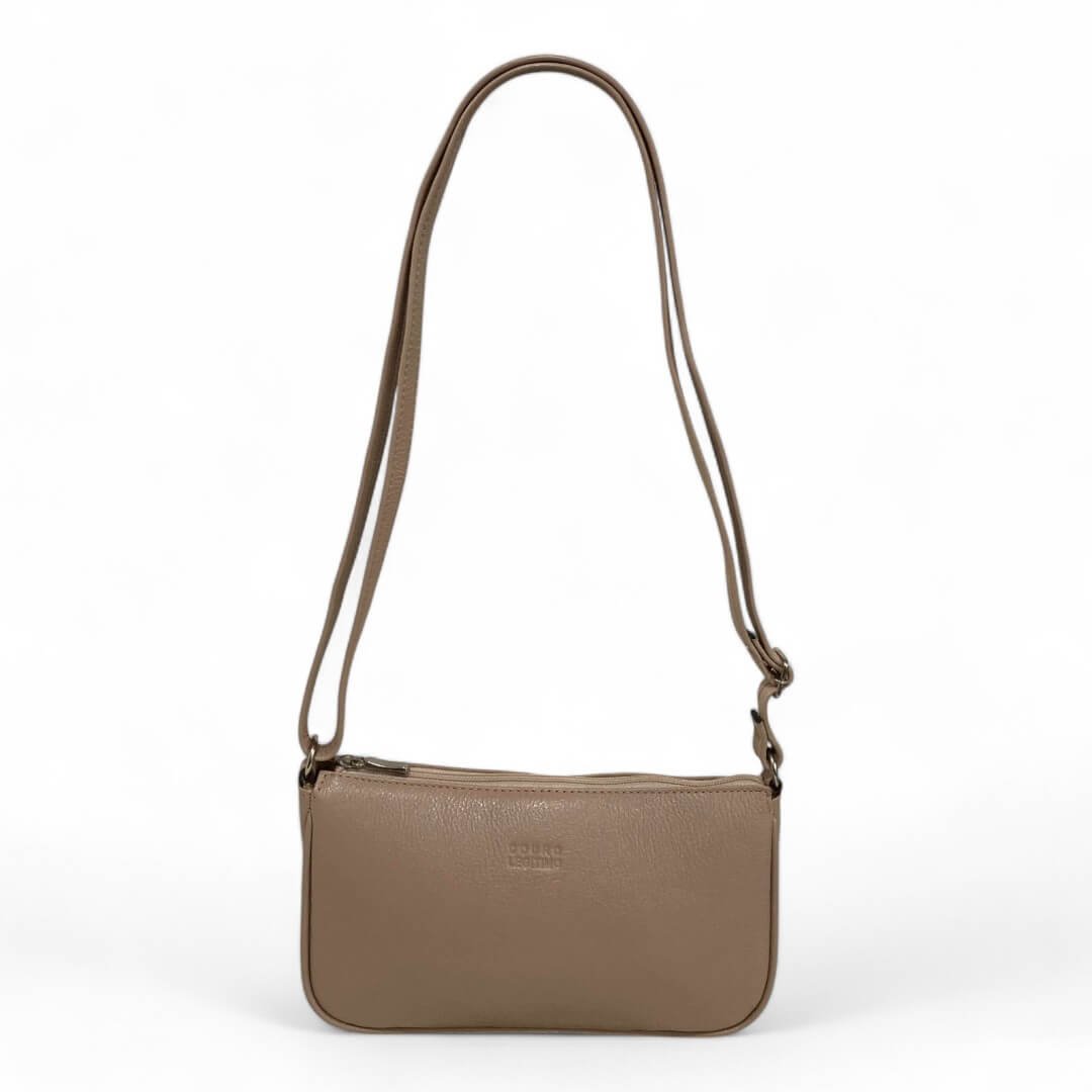 Bolsa Feminina Couro Legítimo Pequena Lisa Clutch Tiracolo - Imagem 30