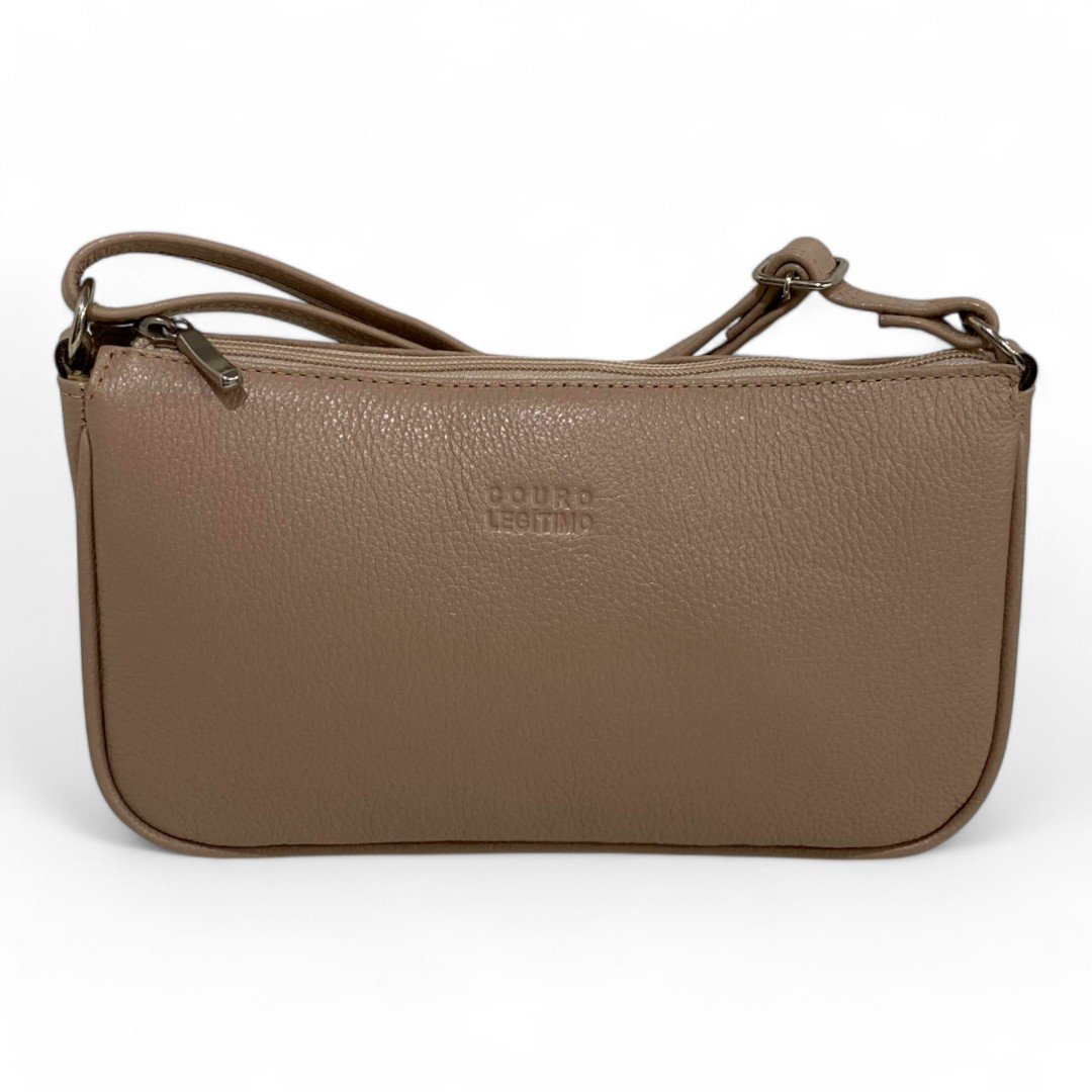 Bolsa Feminina Couro Legítimo Pequena Lisa Clutch Tiracolo - Imagem 28