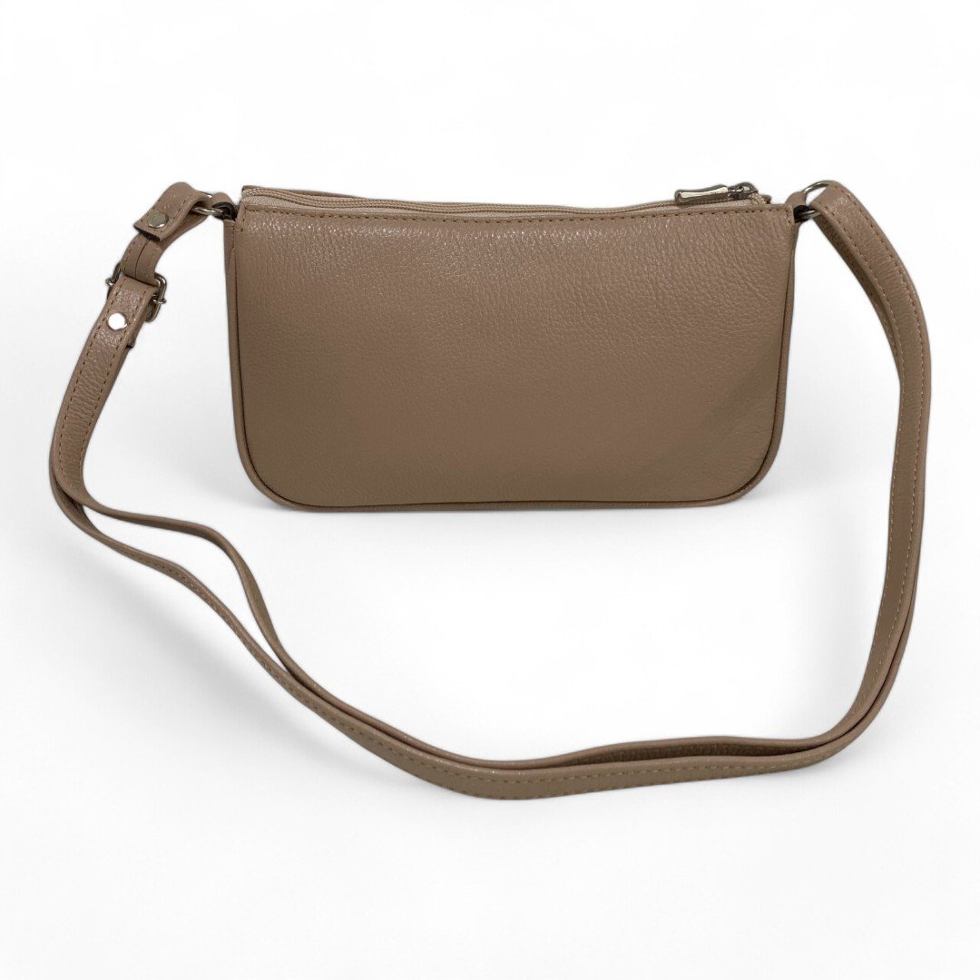 Bolsa Feminina Couro Legítimo Pequena Lisa Clutch Tiracolo - Imagem 26