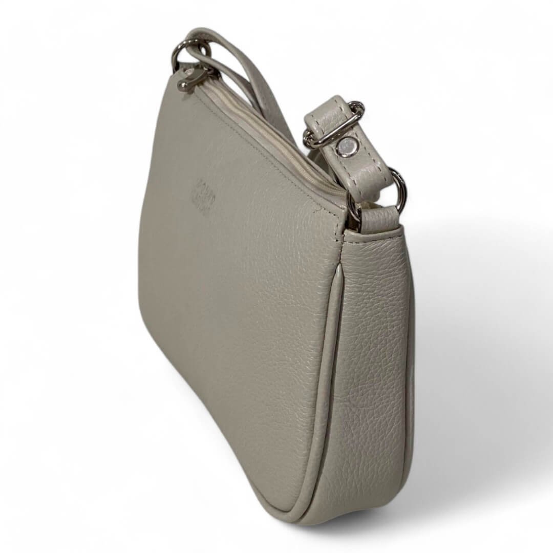 Bolsa Feminina Couro Legítimo Pequena Lisa Clutch Tiracolo - Imagem 23