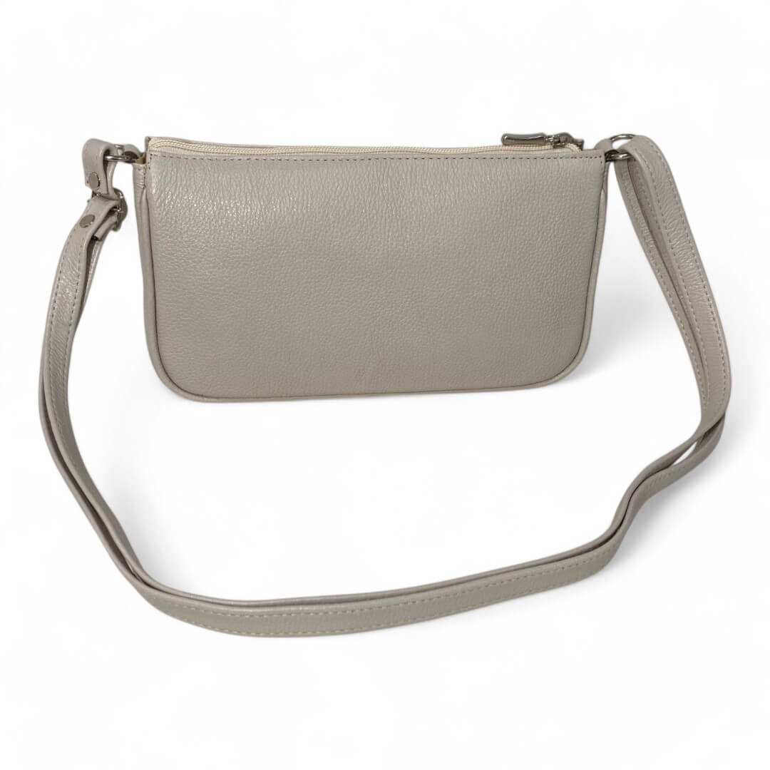 Bolsa Feminina Couro Legítimo Pequena Lisa Clutch Tiracolo - Imagem 22