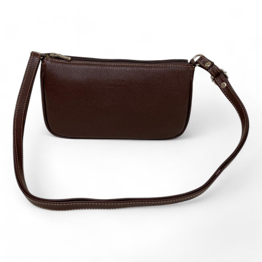 Bolsa Feminina Couro Legítimo Pequena Lisa Clutch Tiracolo - Imagem 19