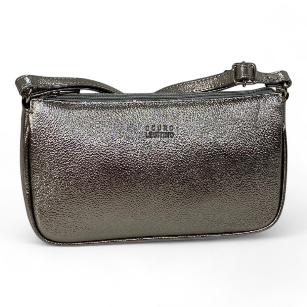 Bolsa Feminina Couro Legítimo Pequena Lisa Clutch Tiracolo - Imagem 53