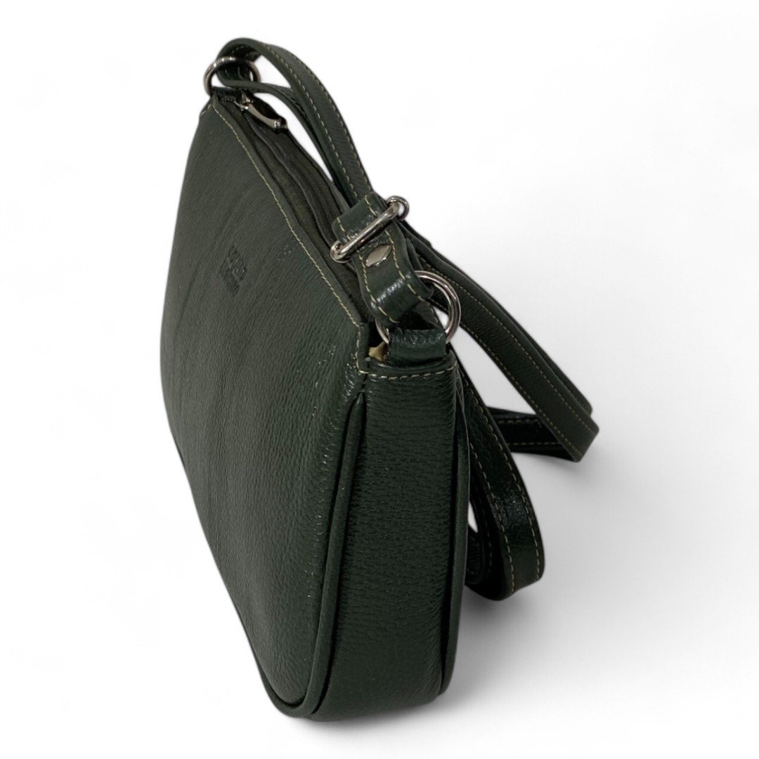 Bolsa Feminina Couro Legítimo Pequena Lisa Clutch Tiracolo - Imagem 12