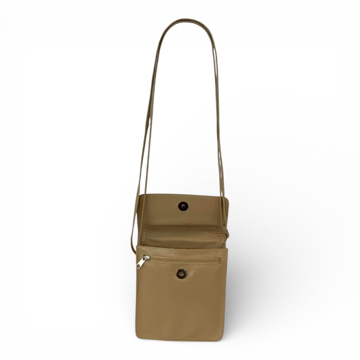 Bolsa Couro Transversal Feminina Tampa Porta Celular - Imagem 37