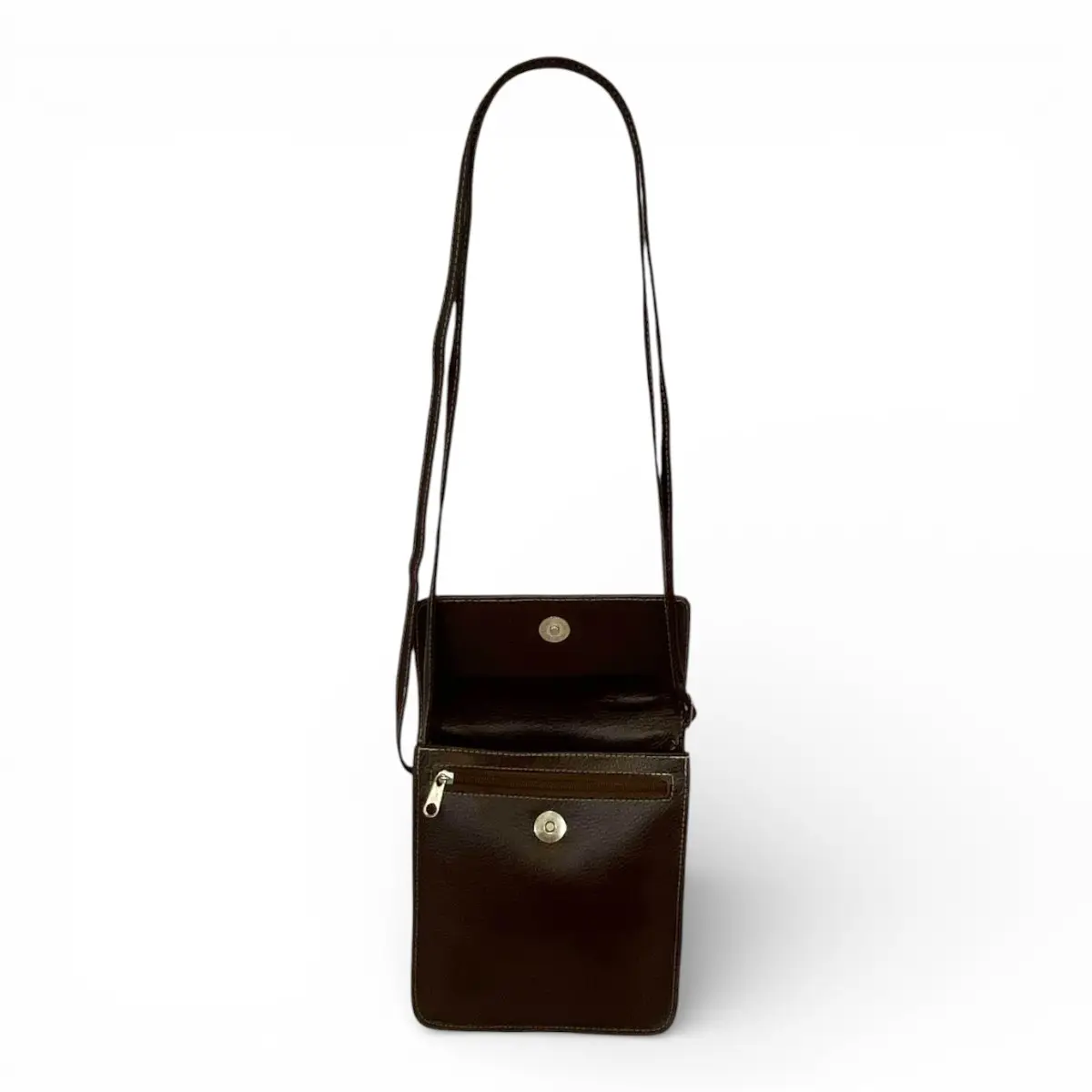 Bolsa Couro Transversal Feminina Tampa Porta Celular - Imagem 23
