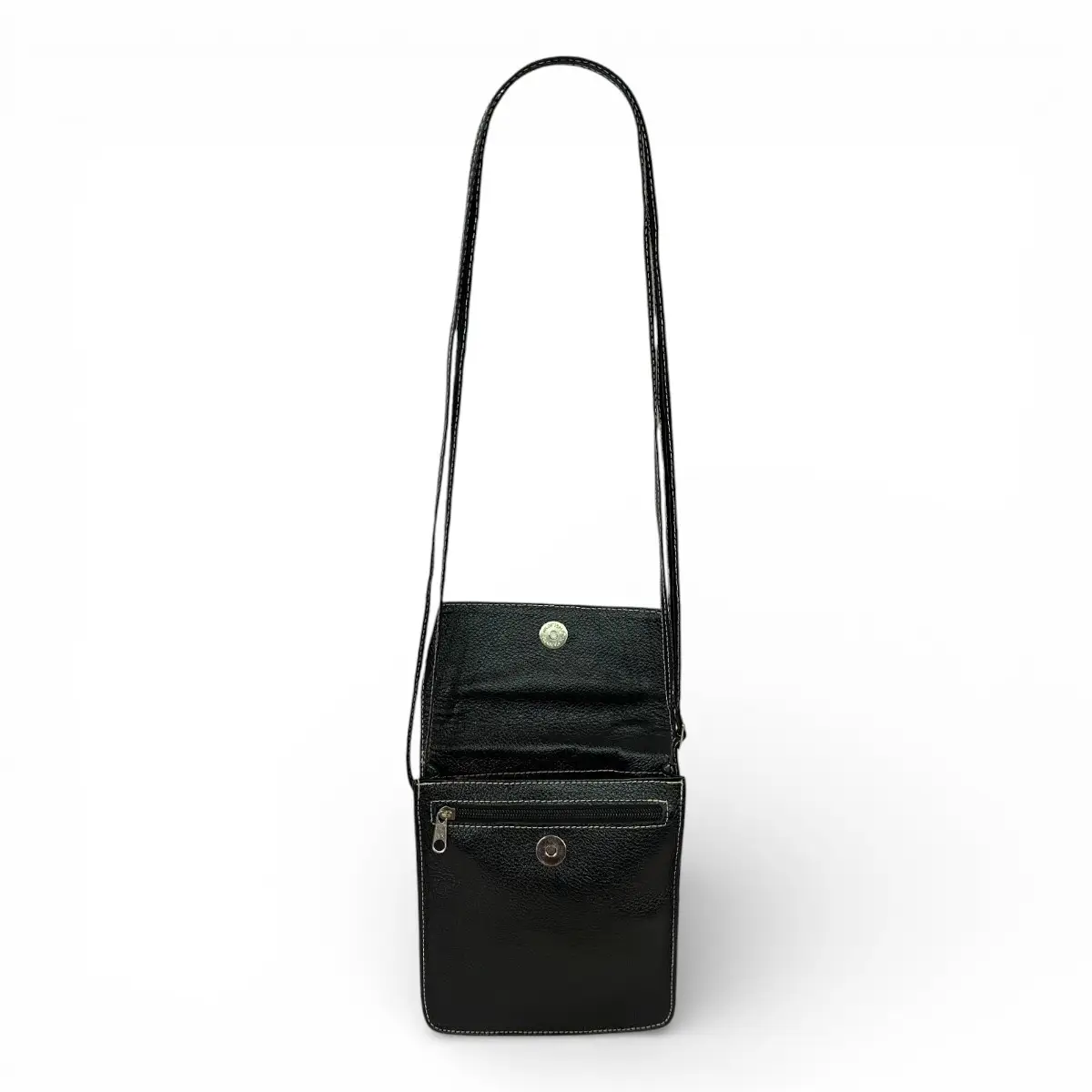 Bolsa Couro Transversal Feminina Tampa Porta Celular - Imagem 16