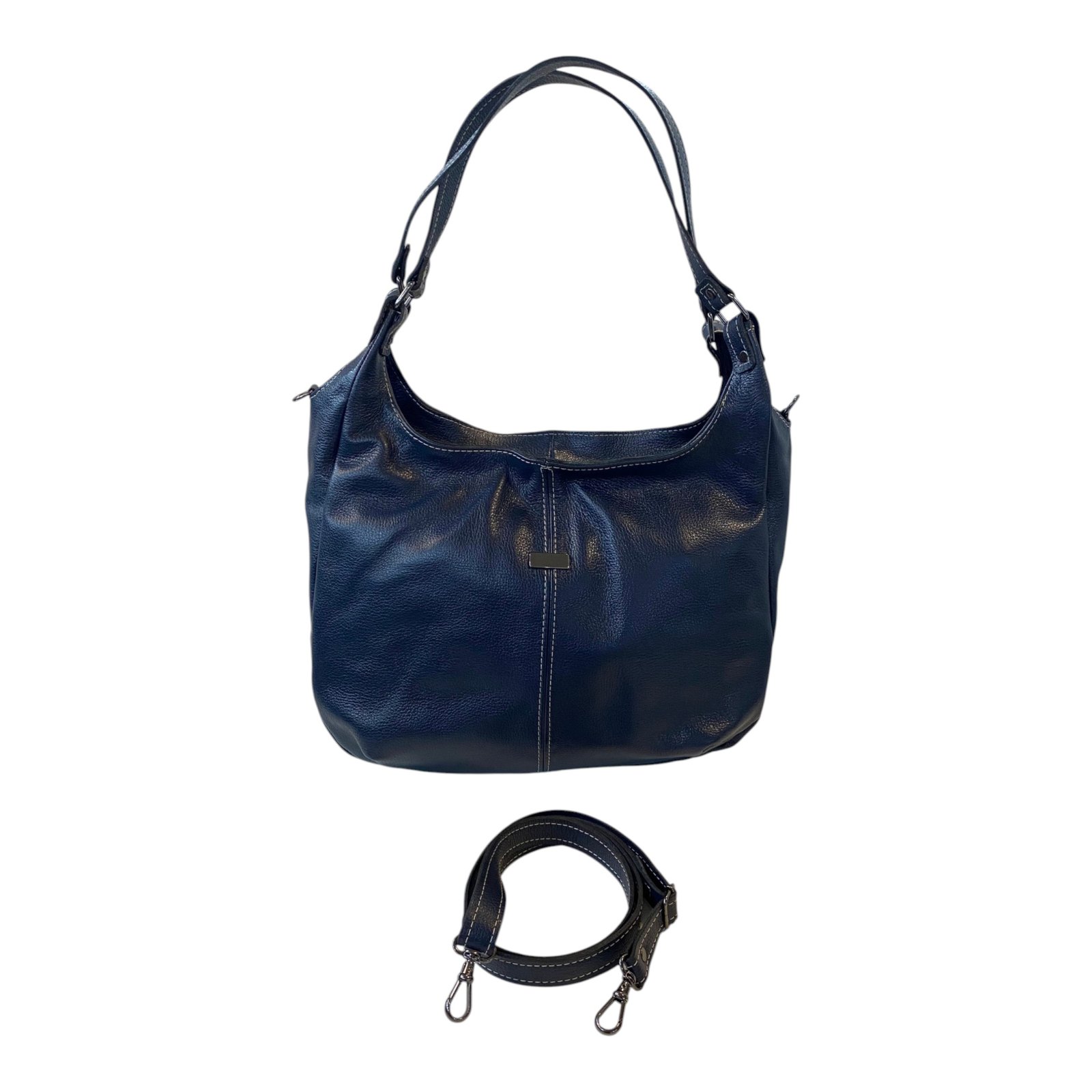 Bolsa Feminina Hobo Couro Legítimo Ombro E Transversal Luxo - Imagem 17