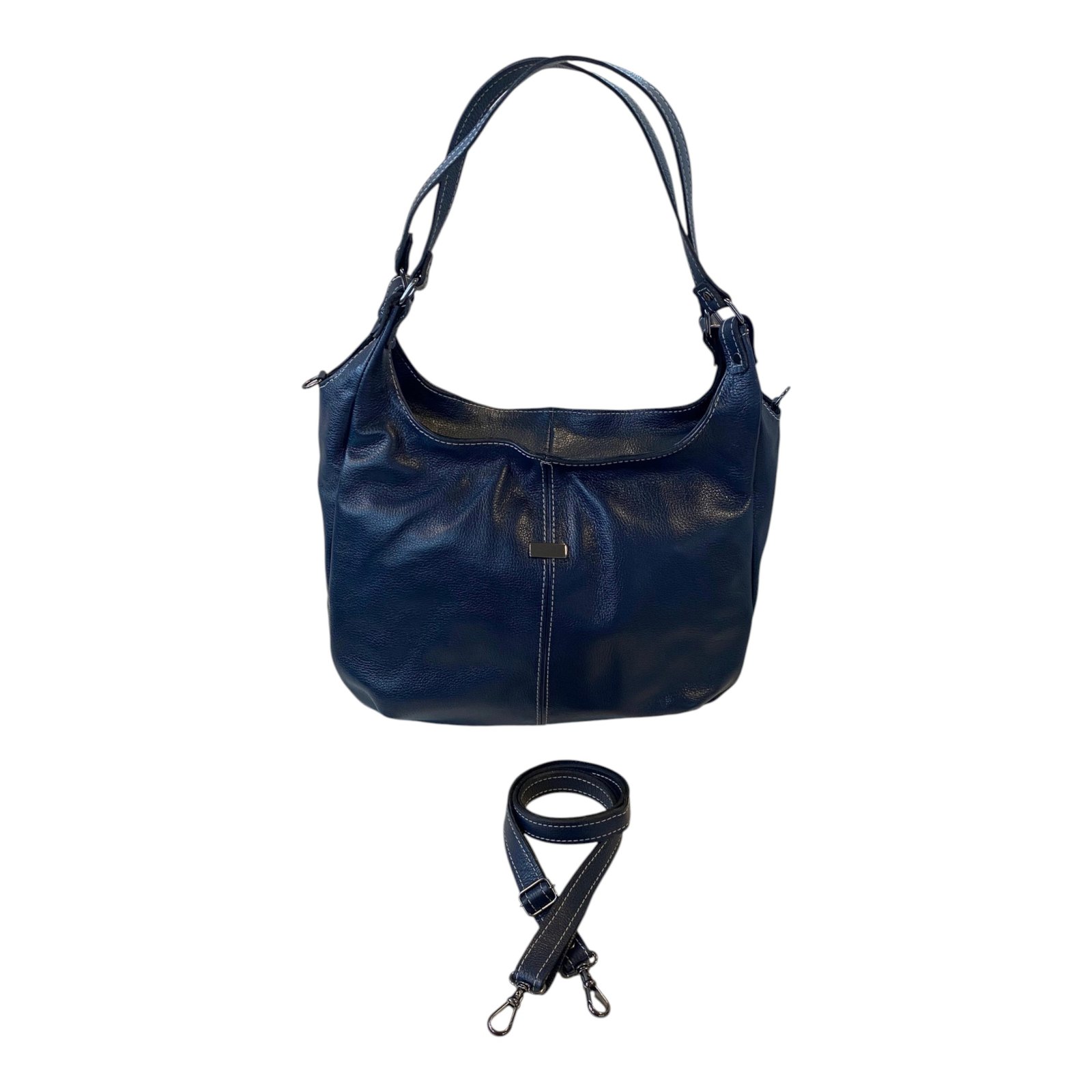 Bolsa Feminina Hobo Couro Legítimo Ombro E Transversal Luxo - Imagem 16