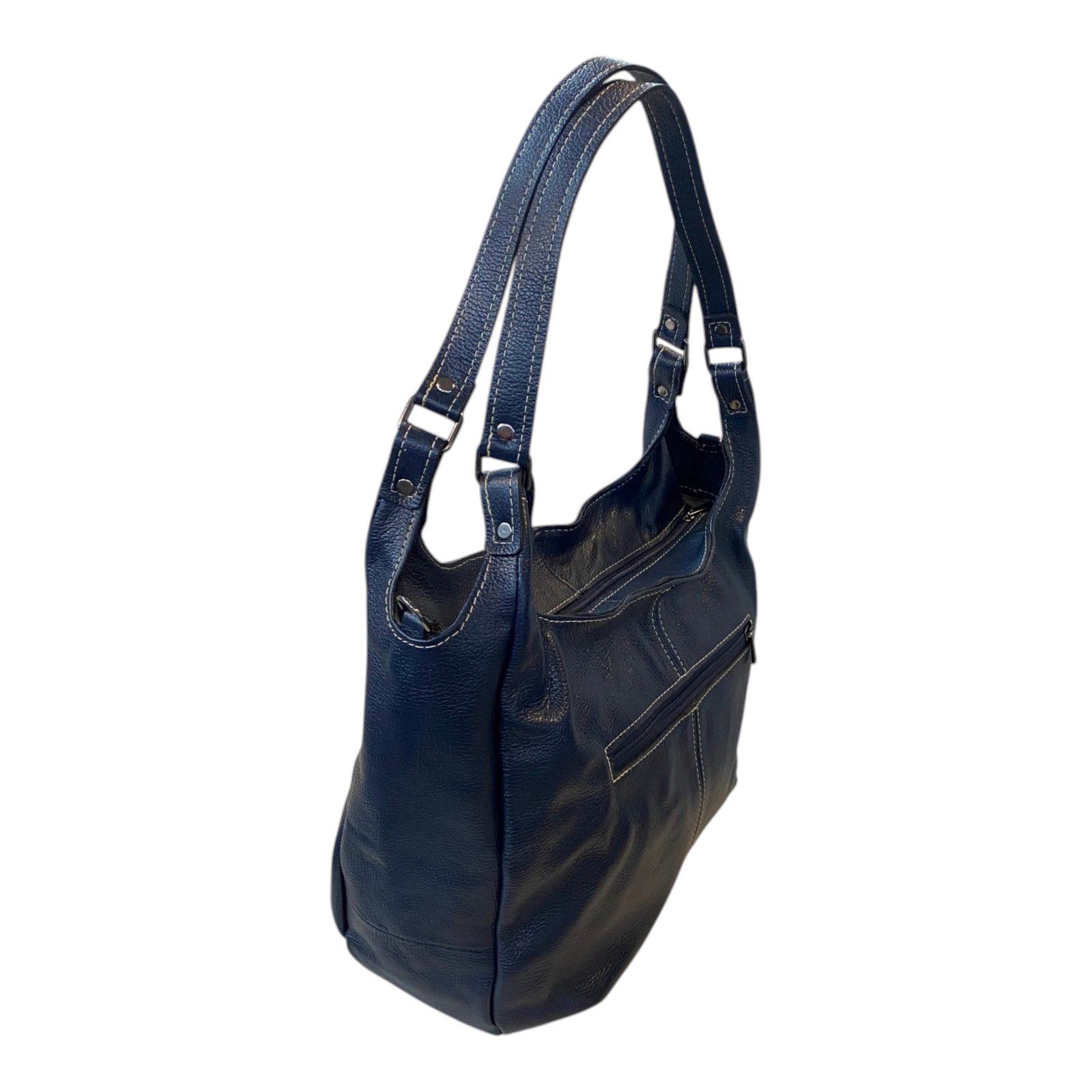 Bolsa Feminina Hobo Couro Legítimo Ombro E Transversal Luxo - Imagem 11