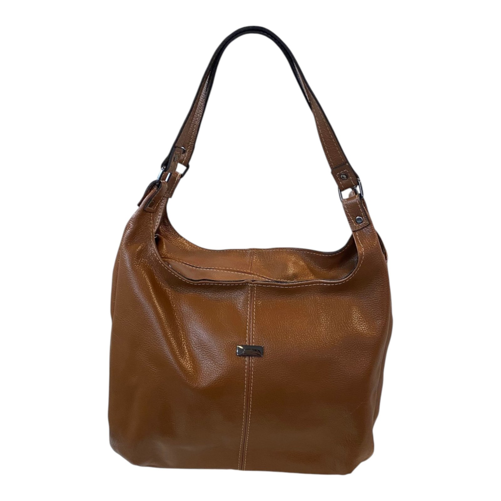 Bolsa Feminina Hobo Couro Legítimo Ombro E Transversal Luxo - Imagem 8
