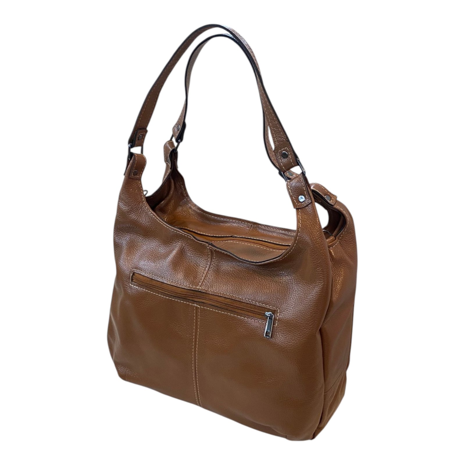 Bolsa Feminina Hobo Couro Legítimo Ombro E Transversal Luxo - Imagem 66