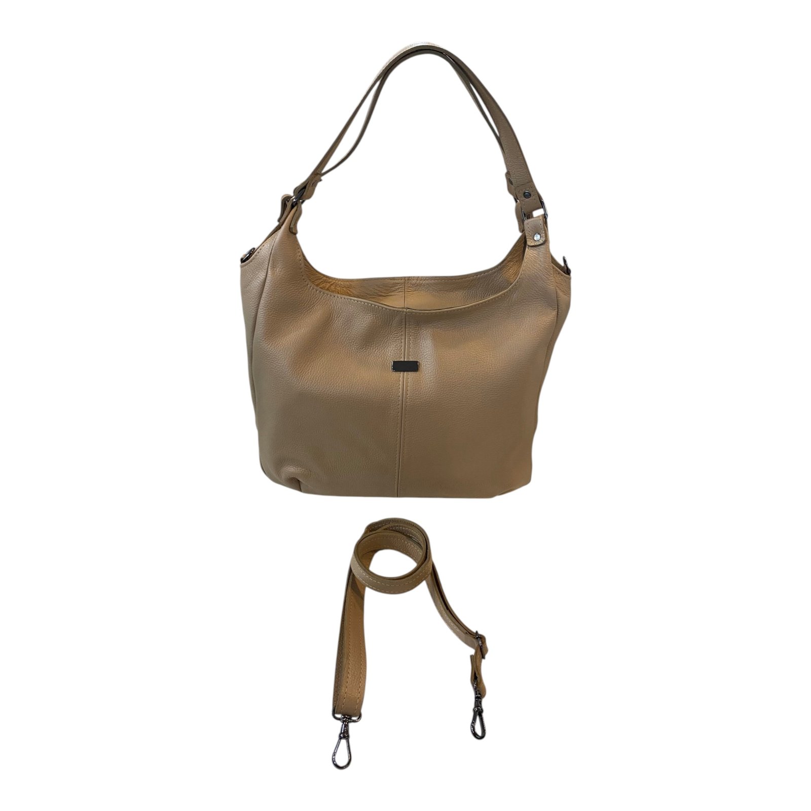 Bolsa Feminina Hobo Couro Legítimo Ombro E Transversal Luxo - Imagem 59